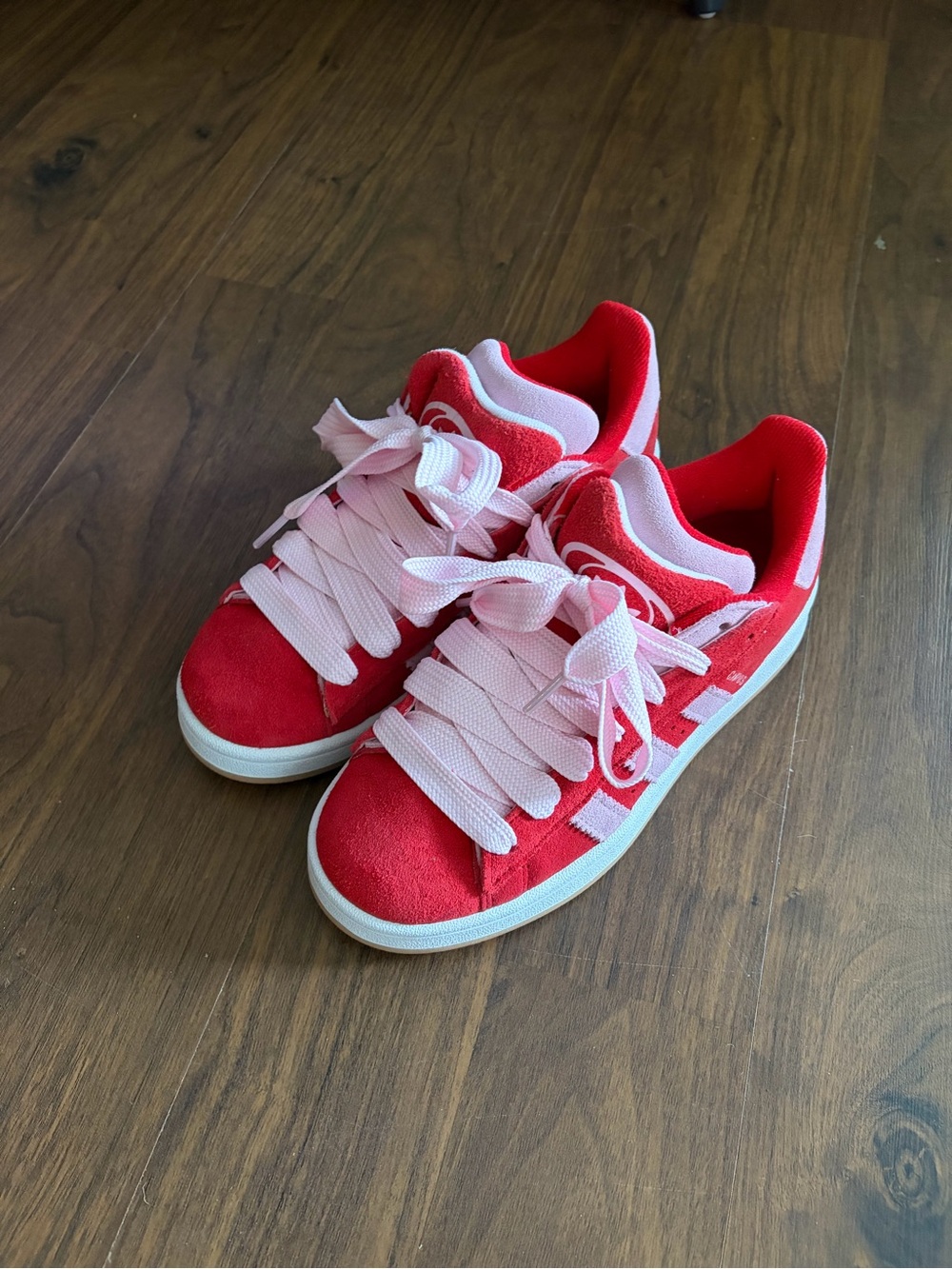 Red and Pink Adidas